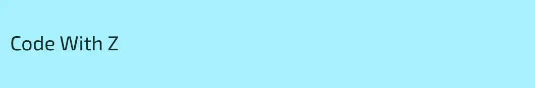 Code With Z